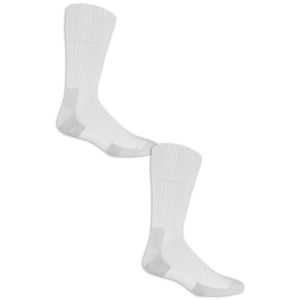 Dr. Scholl's Made in USA Men's Advanced Relief Blister Guard® Crew Socks 2 Pair Pack - Non-Binding, Cushioned Comfort