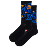 HOTSOX Women's Starry Night Active Crew Sock