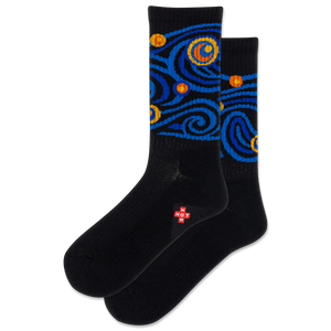 HOTSOX Women's Starry Night Active Crew Sock