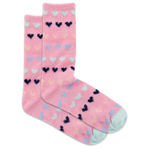 HOTSOX Women's Hearts Non-Skid Slipper Socks