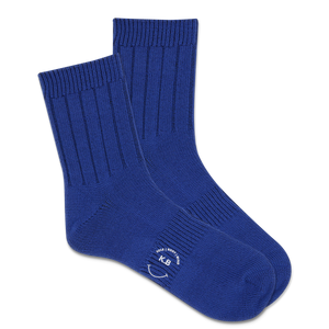K.Bell Men's Solid Ribbed Short Crew Sock