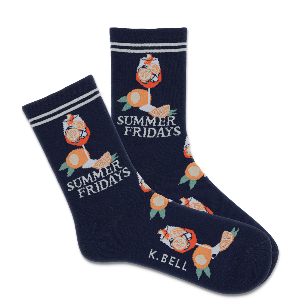 K.Bell Women's Summer Fridays Crew Sock