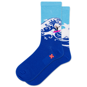 HOTSOX Women's Ride the Wave Crew Socks
