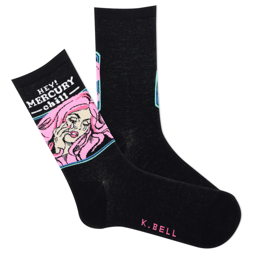 K.Bell Women's Hey Mercury Chill Crew Sock
