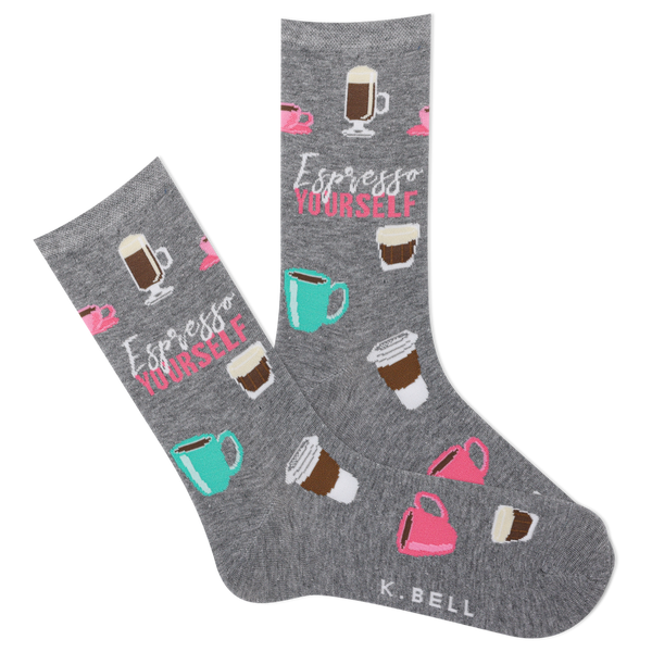 K.Bell Women's Espresso Yourself Crew Sock