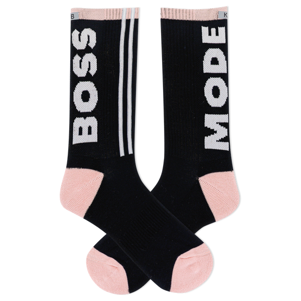 K.Bell Women's K.B Athletic Boss Mode Sport Crew Sock