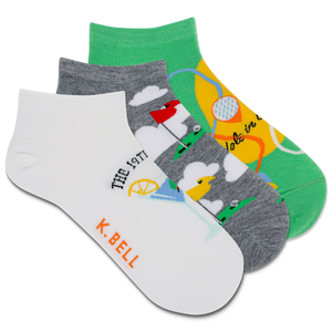 K.Bell Women's The 19th Hole Low Cut Sock 3 Pack