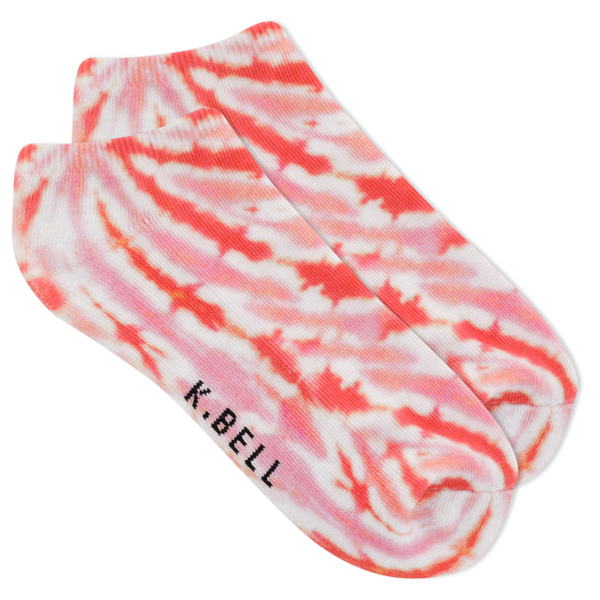 K.Bell Women's Tie Dyed No Show Ankle Socks