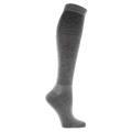 A pair of over-the-calf socks featuring a geometric pin dot pattern.