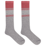 Dr. Scholl's Women's Graduated Compression Geometric Stripe Pattern Knee High Socks 1 Pair Pack - Light Compression, Sophisticated Style