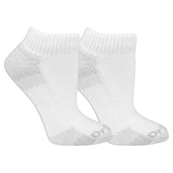 Two white socks on a white background
