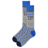 HOTSOX Men's Let Get Lit Crew Sock