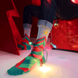 HOTSOX Women's Fuzzy Festive Flock Crew Socks thumbnail