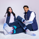HOTSOX Women's Metallic Ski Crew Socks