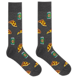 HOTSOX Men's Beer and Pizza Crew Sock