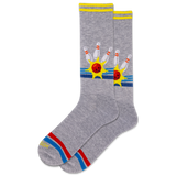 HOTSOX Men's Retro Bowling Crew Socks