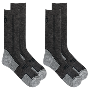 Jeep® Men's Wool Blend Trail Crew Socks 2 Pair Pack - Breathable, Cushioned Comfort