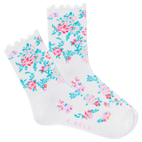 K.Bell Women's Summer Floral Crew Sock