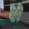 K.Bell Women's Racquet Repeat No Show Sock