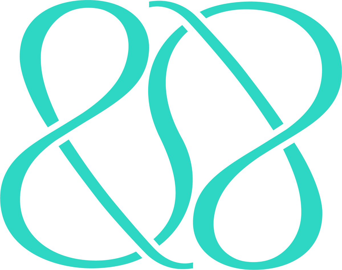 Loops and Wales' turquoise blue ampersand logo on a solid white background.