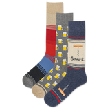 HOTSOX Men's Screw Socks It Crew Socks 3 Pair Pack