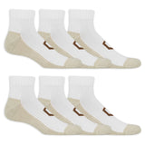 Set of white socks with beige toes and brown Copper Sole logo on a white background thumbnail