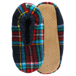 K.Bell Women's Soft and Dreamy Plaid Sherpa Slipper