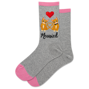 HOTSOX Women's Meowied Crew Socks