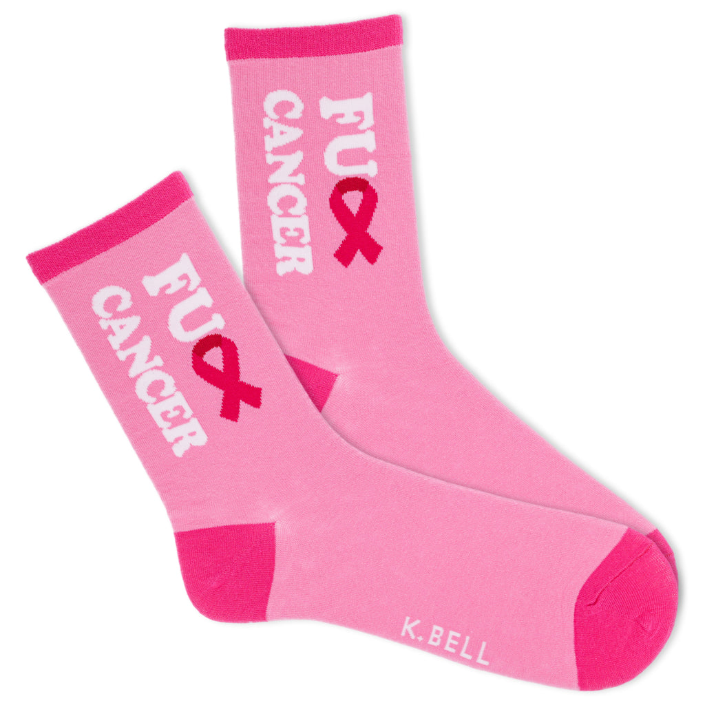 K.Bell Women's FU Cancer Crew Sock