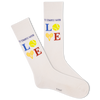 K.Bell Men's Starts With Love Active Crew Sock
