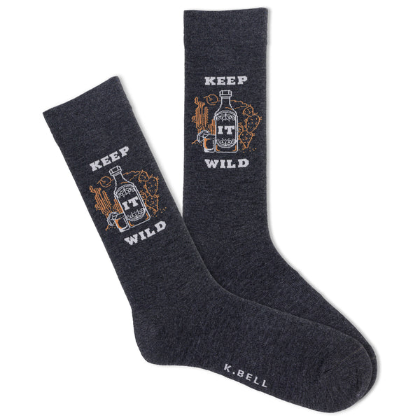 K.Bell Men's Keep It Wild Crew Sock