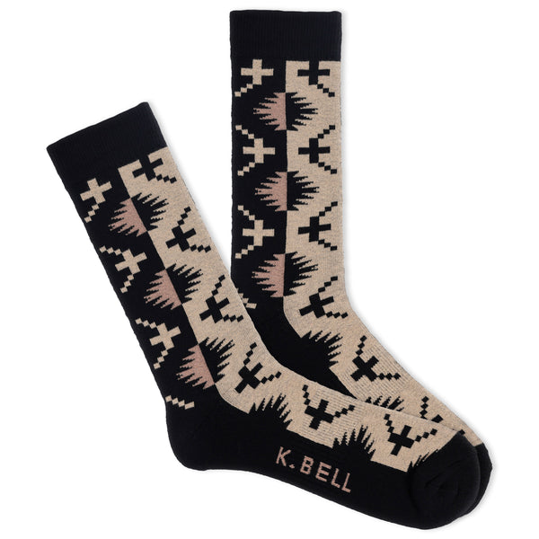 K.Bell Men's American Made Sonora Print Crew Sock