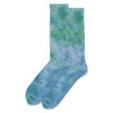 Blue HOTSOX Men's Tie Dye Crew Socks