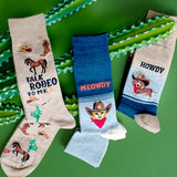 HOTSOX Men's Meowdy Crew Sock thumbnail
