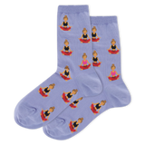 Periwinkle HOTSOX Women's Meditation Crew Socks