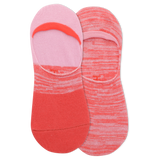 Hot Pink HOTSOX Women's Colorblock Random 2 Pack Liner Socks