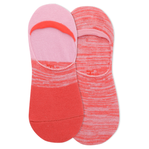 Hot Pink HOTSOX Women's Colorblock Random 2 Pack Liner Socks