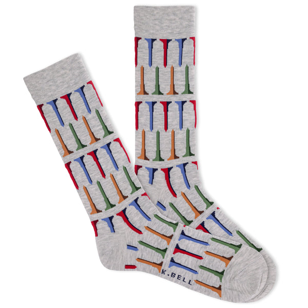 K.Bell Men's Golf Tee Crew Sock