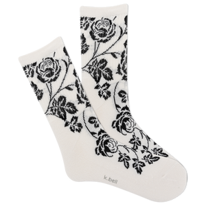 K.Bell Women's Wall Flower Active Crew Socks