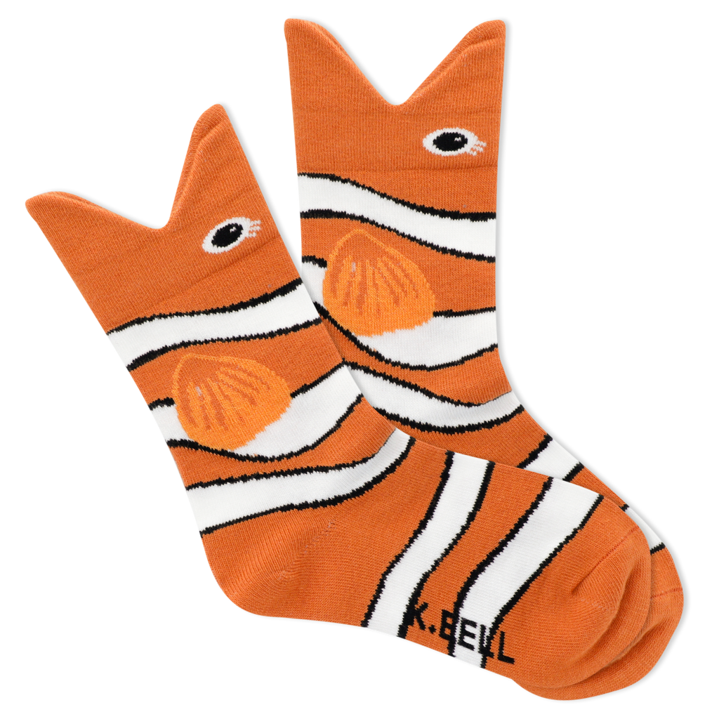 K.Bell Kids' Clownfish Crew Sock