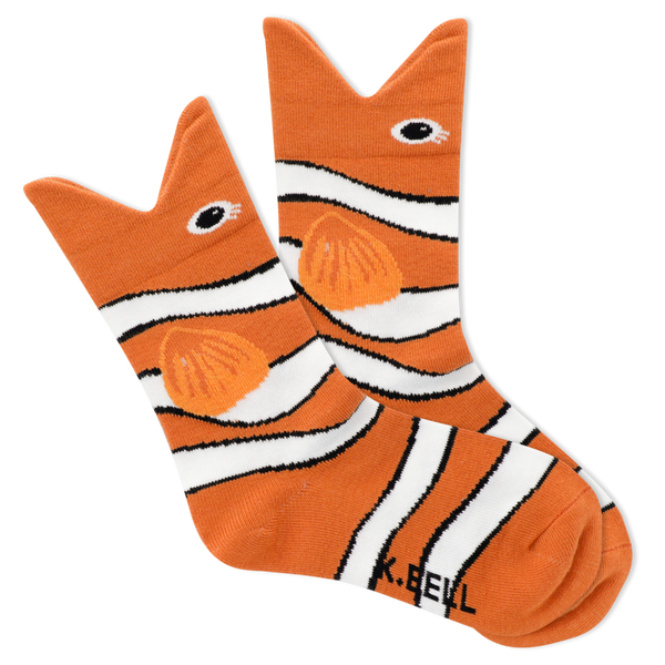 K.Bell Kids' Clownfish Crew Sock