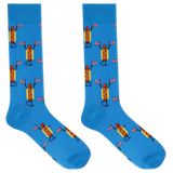 HOTSOX Men's Fourth of July Hot Dog Crew Socks