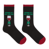 HOTSOX Women's Dreaming Of A Wine Xmas Crew Socks thumbnail