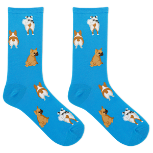 HOTSOX Women's Dog Tails Crew Socks