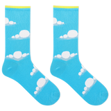 HOTSOX Women's Fuzzy Clouds Crew Sock