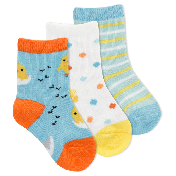 K.Bell Infants' Chicks Crew Sock 3 Pack