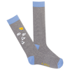 K.Bell Men's Ghosted Text Crew Sock