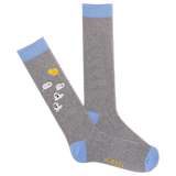 K.Bell Men's Ghosted Text Crew Socks