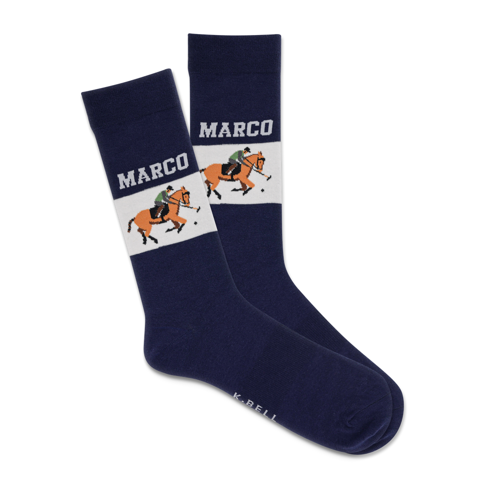 K.Bell Men's Marco Polo Crew Sock