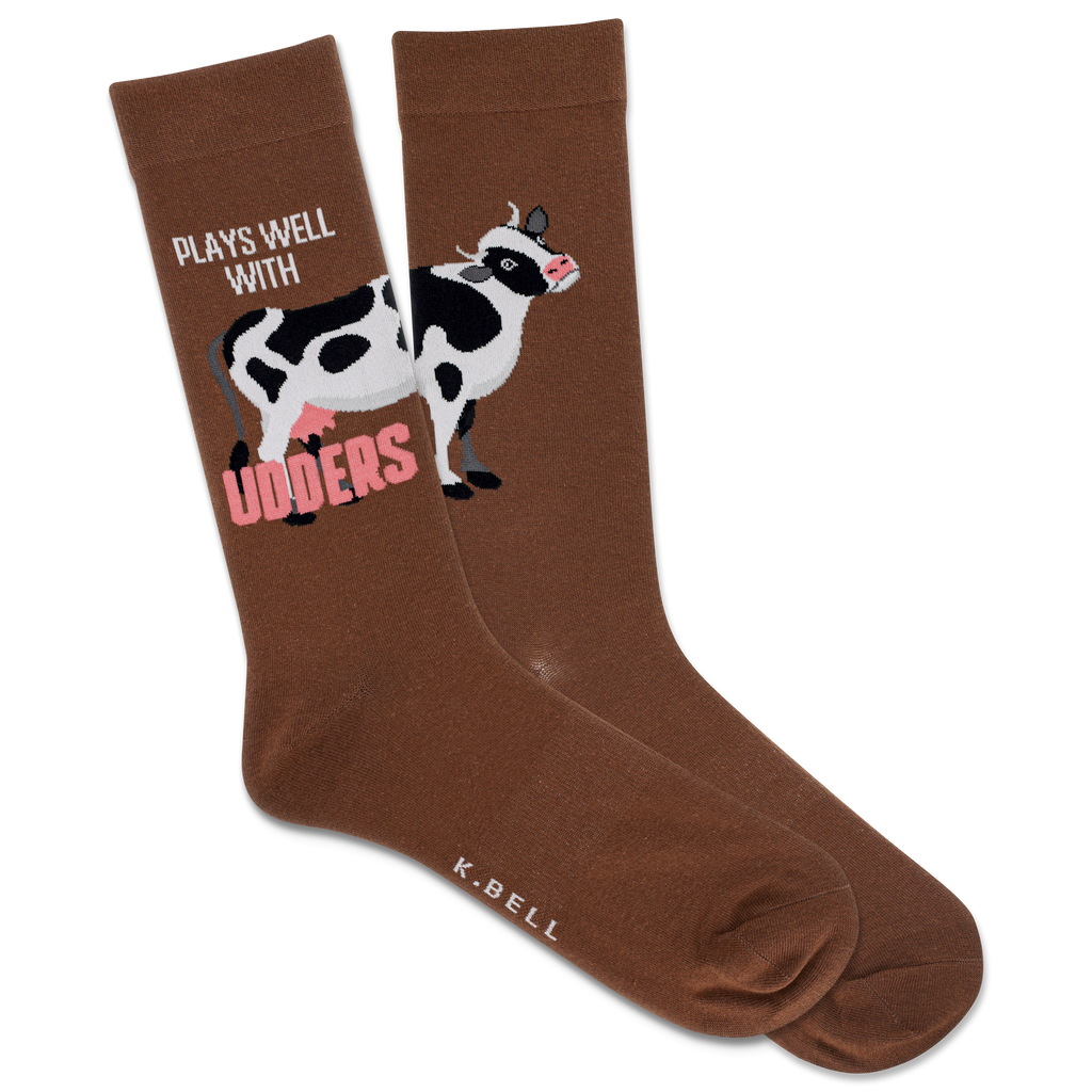 K.Bell Men's Plays Well With Utters Crew Sock